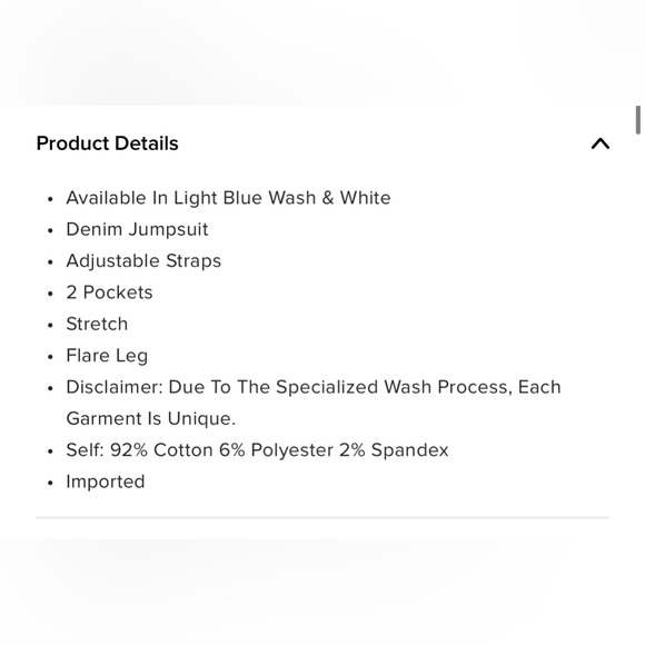 Light Wash Denim Jumpsuit | Sz Large - Picture 4 of 5